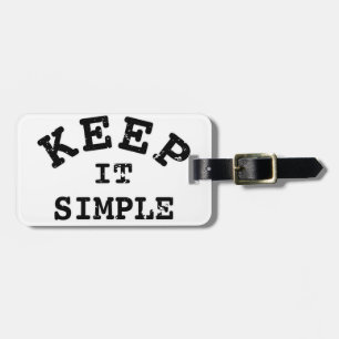 Etiqueta Para Maletas Mantener la tipografía simple