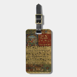 Etiqueta Para Maletas Manuscrito medieval del canto