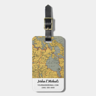 Etiqueta Para Maletas Mapa antiguo de Canadá