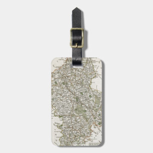 ETIQUETA PARA MALETAS MAPA DE STAFFORDSHIRE, 1793