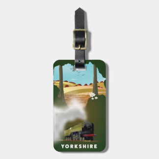 Etiqueta Para Maletas Mapa de viajes del ferrocarril de Yorkshire