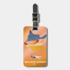 Etiqueta Para Maletas Mapa del desierto de Mojave EE. UU.