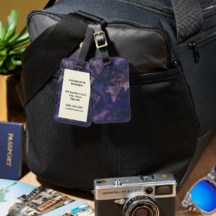 Etiqueta Para Maletas Mapa del mundo de la época celestial (9)