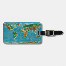 Mapa del mundo geográfico