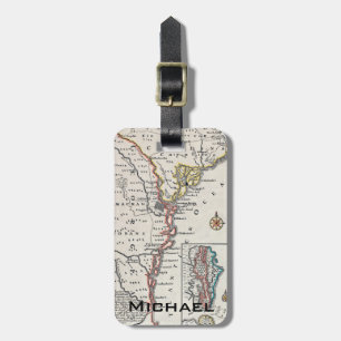 Etiqueta Para Maletas Mapa: Norteamérica, C1700