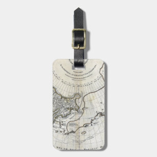 ETIQUETA PARA MALETAS MAPA: PACÍFICO NORTE