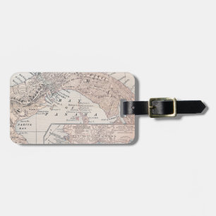 ETIQUETA PARA MALETAS MAPA: PANAMÁ, 1907