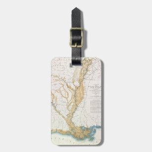 ETIQUETA PARA MALETAS MAPA: RÍO MISISIPI, 1861