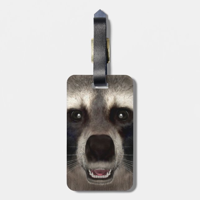 Etiqueta Para Maletas Mapache (Atrás Vertical)