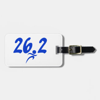 Etiqueta Para Maletas Maratón del azul 26,2