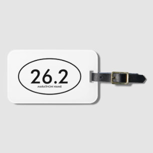 Etiqueta Para Maletas Maratón personalizado de 26,2 millas