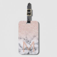 Marble Ombre Purpurina de oro Rosa espumoso