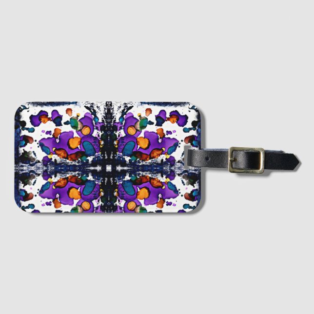 Etiqueta Para Maletas Mardi Gras (Anverso horizontal)