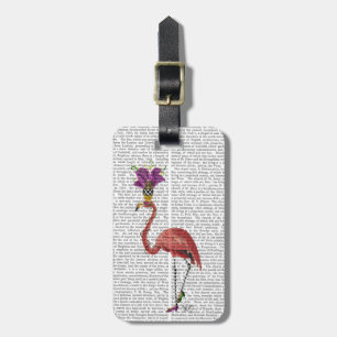 Etiqueta Para Maletas Mardi Gras Flamingo lleno