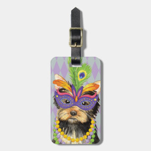 Etiqueta Para Maletas Mardi Gras Yorkie
