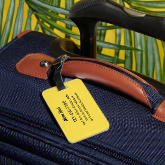 Etiqueta Para Maletas Margarita Caprichosa con Texto Personalizado y pue
