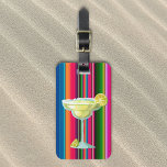 Etiqueta Para Maletas Margarita Lover Limes Tequila Mexico Serape<br><div class="desc">Este diseño se puede personalizar eligiendo la opción Editar diseño. También puede transferir a otros artículos. Póngase en contacto conmigo en colorflowcreations@gmail.com o utilice la opción de chat en la parte superior de la página si desea tener este diseño en otro producto o necesita ayuda con este diseño. Ver más...</div>