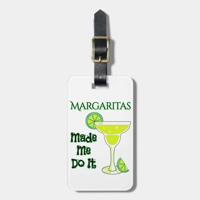 Etiqueta Para Maletas Margaritas Cómplice (Frente Vertical)