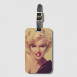 Etiqueta Para Maletas Marilyn en negro