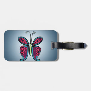 Etiqueta Para Maletas Mariposa