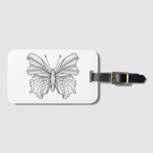 Etiqueta Para Maletas Mariposa 3 del estilo