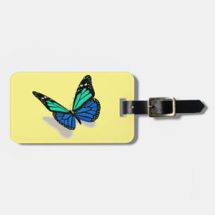 Etiqueta Para Maletas mariposa 3D