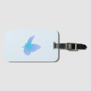 Etiqueta Para Maletas Mariposa Aqua Dream