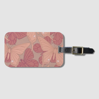 Etiqueta Para Maletas Mariposa Art Nouveau