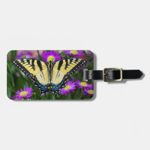 Etiqueta Para Maletas Mariposa de cola cruda en margarita