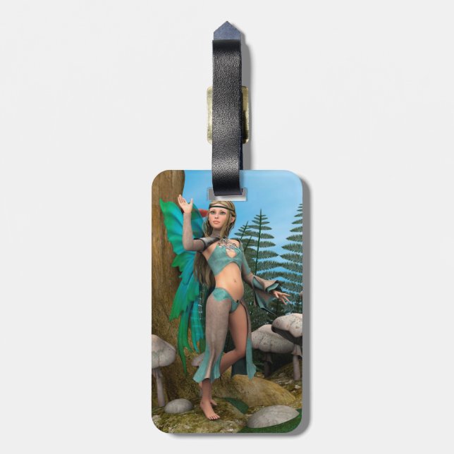 Etiqueta Para Maletas Mariposa de hadas (Atrás Vertical)