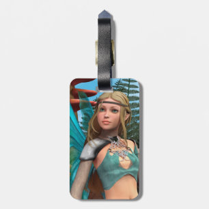 Etiqueta Para Maletas Mariposa de hadas