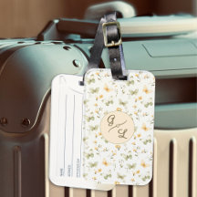 Mariposa de primavera con monograma personalizado