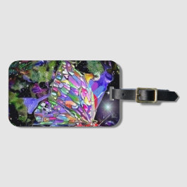 Etiqueta Para Maletas Mariposa del jardín secreto