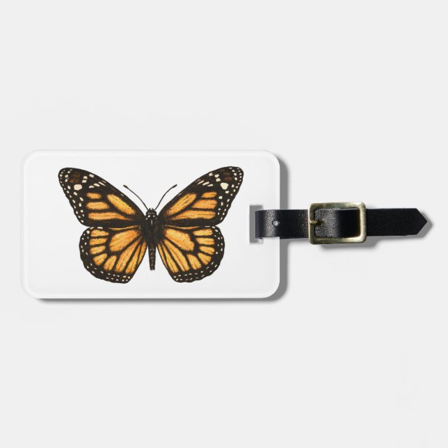 Etiqueta Para Maletas Mariposa monarca (Frente Horizontal)
