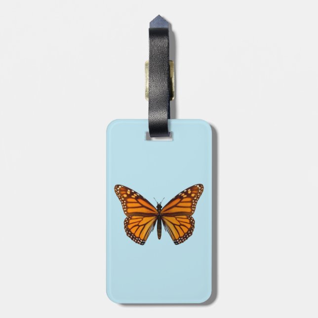Etiqueta Para Maletas Mariposa Monarca (Atrás Vertical)