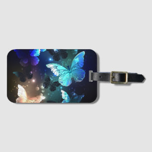 Etiqueta Para Maletas Mariposa nocturna fluida