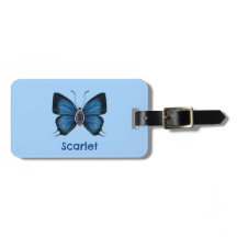 Mariposa real de pavo real de zafiro azul personal