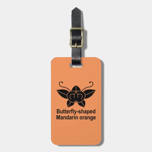 Etiqueta Para Maletas mariposa tachibana (Frente Vertical)