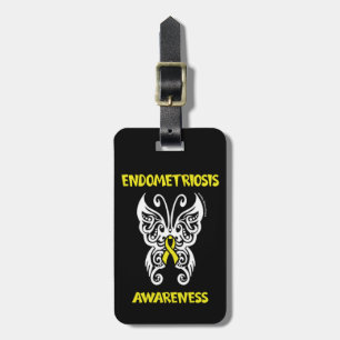 Etiqueta Para Maletas Mariposa/Tribal...Endometriosis