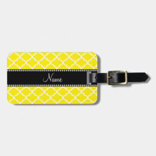 Etiqueta Para Maletas Marroquí amarillo conocido personalizado