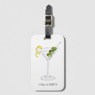 Etiqueta Para Maletas Martini Cocktail Lumaleta