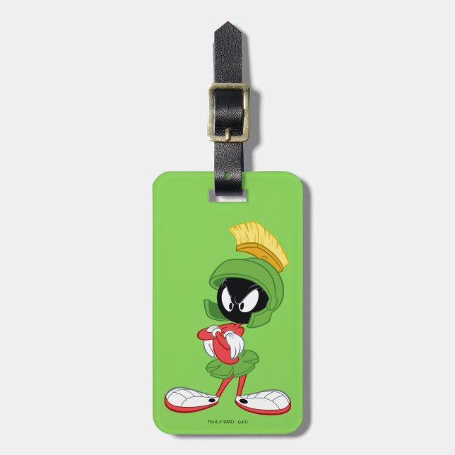 Etiqueta Para Maletas MARVIN MARTIAN™| Armas cruzadas (Frente Vertical)