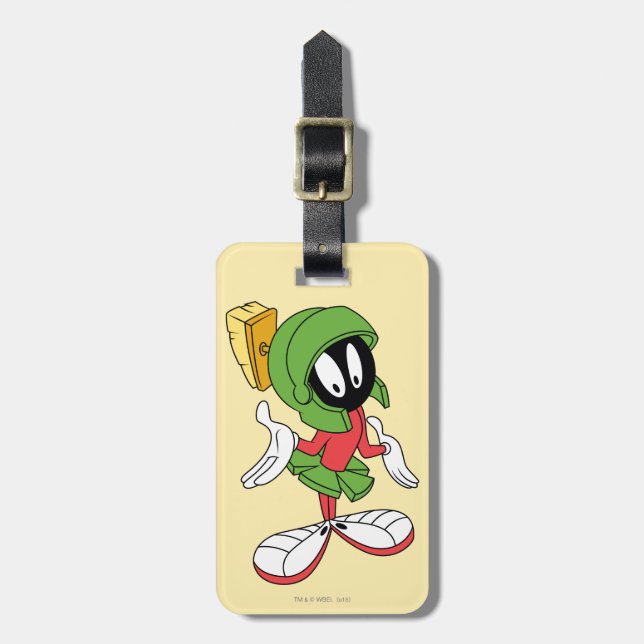 Etiqueta Para Maletas MARVIN THE MARTIAN™ Shrug (Frente Vertical)