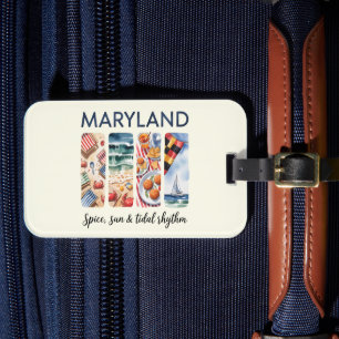 Etiqueta Para Maletas Maryland - Ritmo de especias, sol y marea