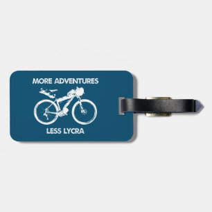 Etiqueta Para Maletas Más aventuras Menos el Bikepacking en Lycra