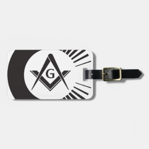 Etiqueta Para Maletas Masónico, Freemason, albañiles