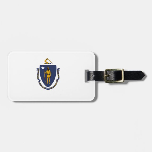 Etiqueta Para Maletas Massachusetts (Frente Horizontal)