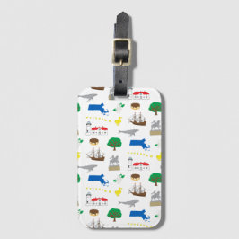 Etiqueta Para Maletas Massachusetts