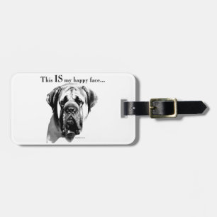 Etiqueta Para Maletas Mastiff Happy Face