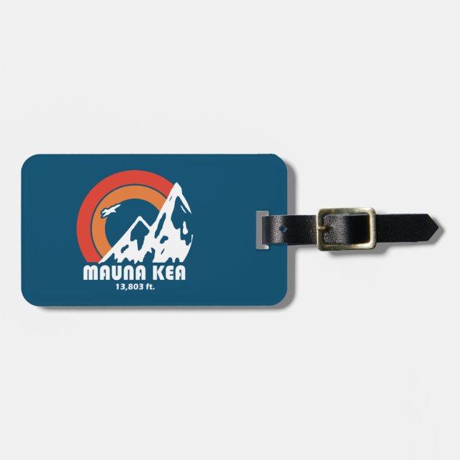 Etiqueta Para Maletas Mauna Kea Hawaii Sun Eagle (Frente Horizontal)